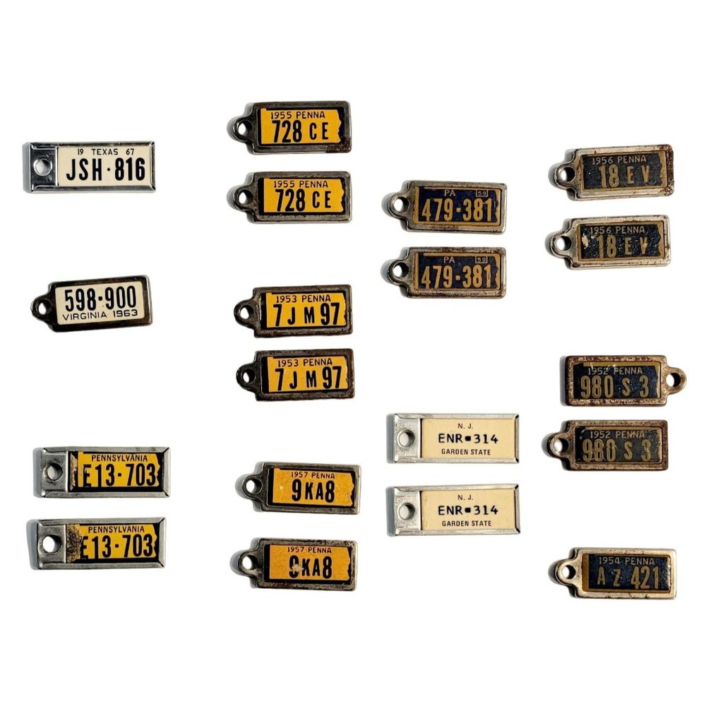 Lot Of 19 DAV Disabled American Veterans Keychain Tags